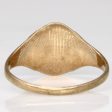 8k Yellow Gold  J.P.  Initial Ring | SZ 5.5 | For Discount