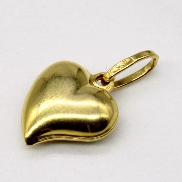 18k Yellow Gold Heart Pendant Online Hot Sale