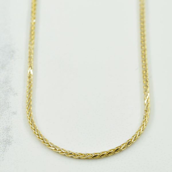 10k Yellow Gold Wheat Chain | 19.5  | Online