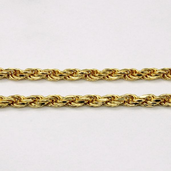 14k Yellow Gold Rope Link Chain | 22  | Online now