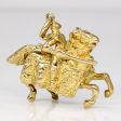 9k Yellow Gold Knight on Horseback Pendant Sale