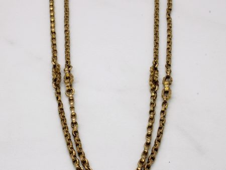 9k Yellow Gold Watch Chain | 56  | Supply