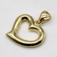 14k Yellow Gold Heart Pendant Cheap