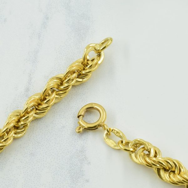 10k Yellow Gold Rope Chain | 19.5  | Online now