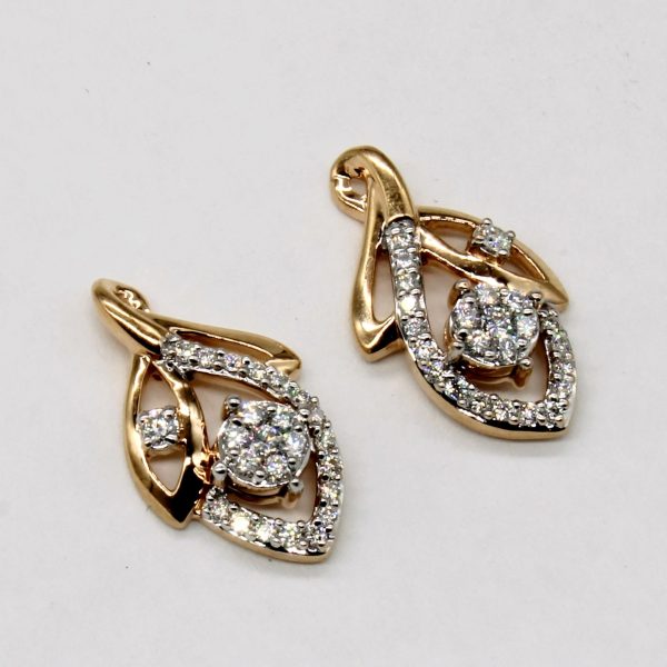 Cluster Set Diamond Earrings | 0.18ctw | Online now