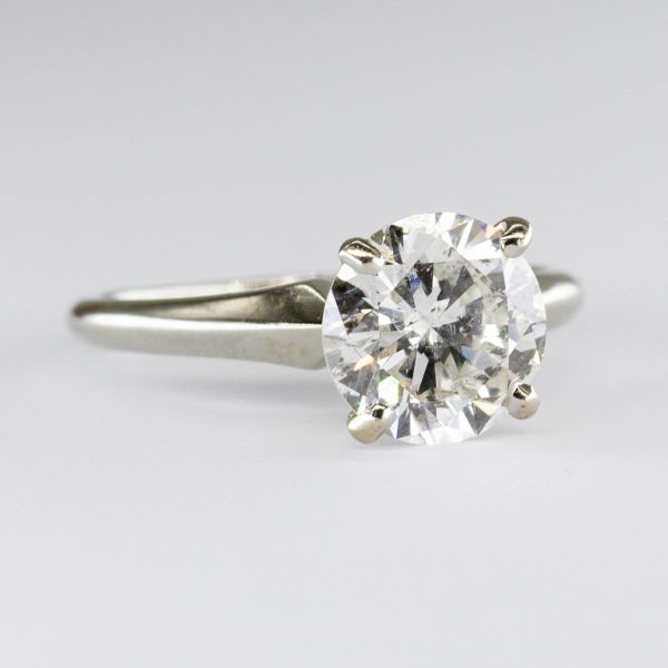 18k Solitaire Diamond Engagement Ring | 2.10ct I1 2 G H VG | SZ 5.5 | Online Sale