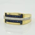 Blue Sapphire & Diamond Ring | 0.20ctw, 0.15ctw | SZ 10.75 | Hot on Sale