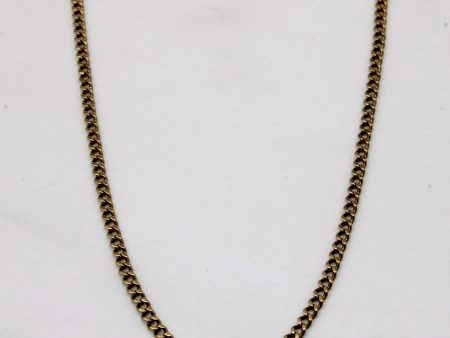 10k Yellow Gold Curb Chain | 28  | For Cheap