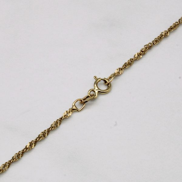 Canadian 10k Yellow Gold Rope Chain | 16  | Hot on Sale