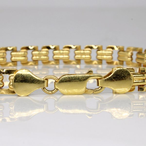 18k Yellow Gold Bracelet | 8.5  | on Sale