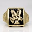 Black Onyx Eagle Ring | 3.25ct | SZ 10.5 | Cheap