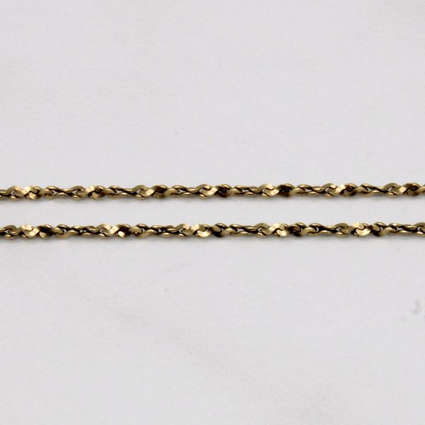 10k Yellow Gold Nugget Chain | 16  | Hot on Sale