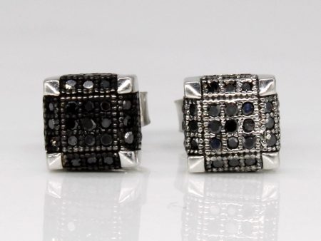 Black Diamond Stud Earrings | 0.20ctw | on Sale