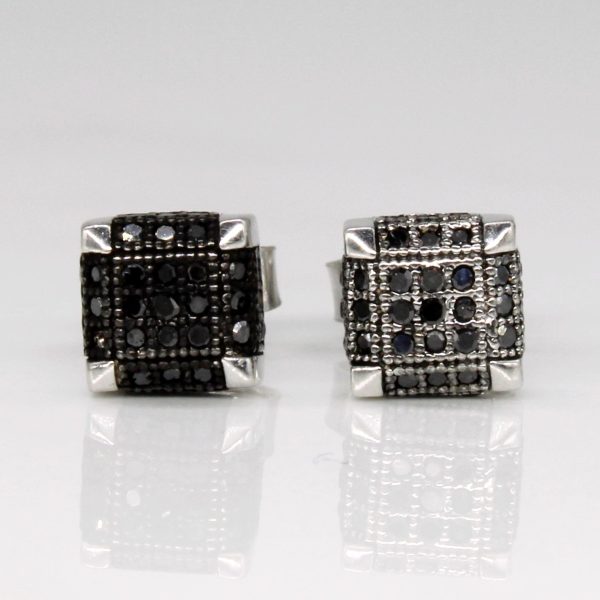 Black Diamond Stud Earrings | 0.20ctw | on Sale