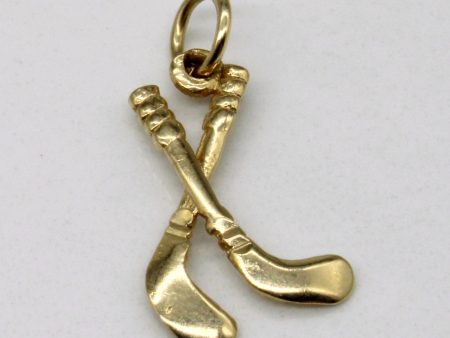 10k Yellow Gold Gold Club Pendant Fashion