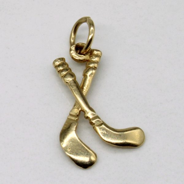 10k Yellow Gold Gold Club Pendant Fashion