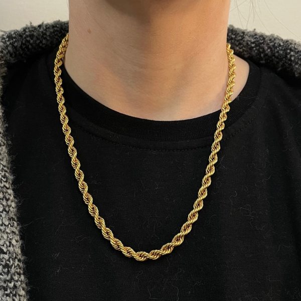 18k Yellow Gold Rope Chain | 20  | Cheap