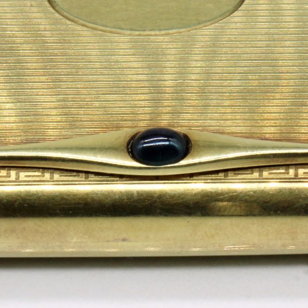 14k Yellow Gold & Sapphire Cigarette Case | 0.60ct | For Cheap