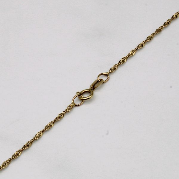 Canadian 10k Yellow Gold Rope Chain | 18  | Online