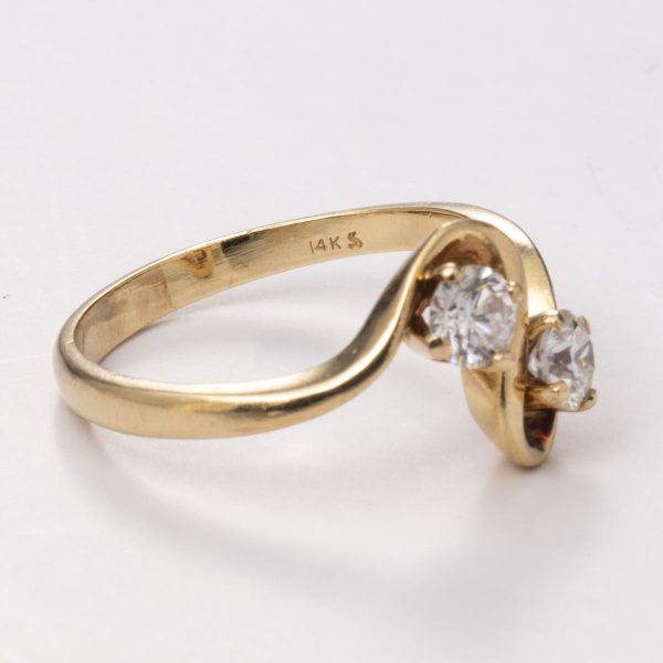 14k Yellow Gold Diamond Ring | 0.48 ctw | Sz 7.25 For Discount