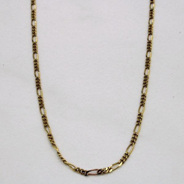 10k Yellow Gold Figaro Chain | 18  | Online