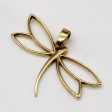 18k Yellow Gold Dragonfly Pendant Discount