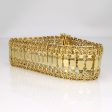 14k Yellow Gold Wide Bracelet | 9  | Sale