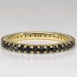 Black Diamond 14k Eternity Ring | 0.72ctw | SZ 5.25 | Supply