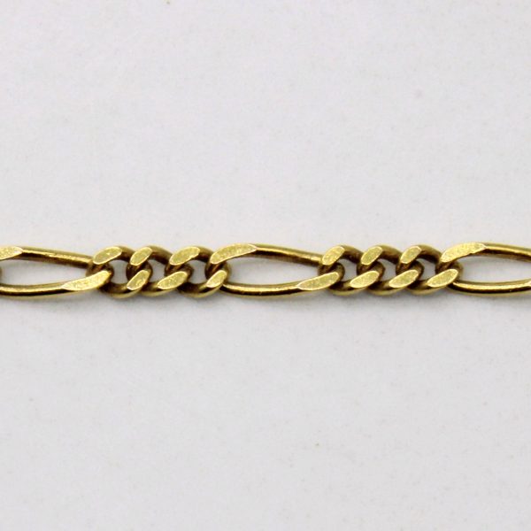 14k Yellow Gold Figaro Chain | 21  | Online now