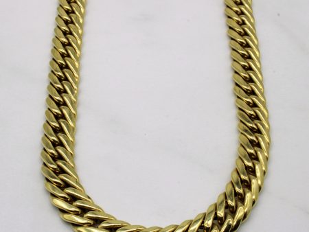 18k Yellow Gold Cuban Link Chain | 15  | Fashion