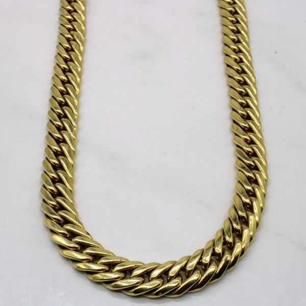 18k Yellow Gold Cuban Link Chain | 15  | Fashion