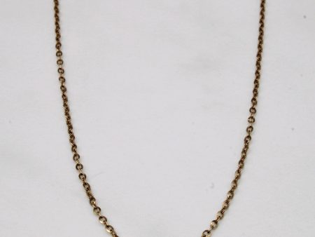 10k Yellow Gold Oval Link Chain | 22  | For Sale