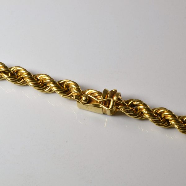 18k Yellow Gold Rope Chain | 20  | Cheap