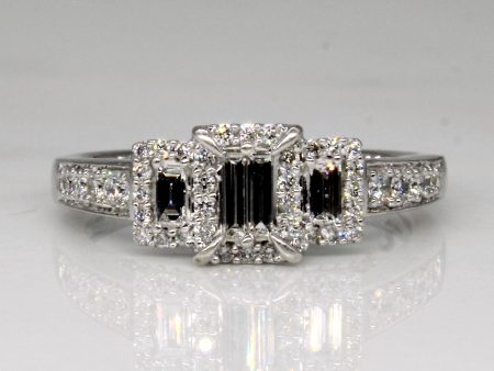 Baguette Cut Diamond Cluster Ring | 0.50ctw | SZ 6.25 | Online now