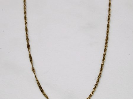 Canadian 10k Yellow Gold Rope Chain | 18  | Online