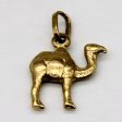 18k Yellow Gold Camel Charm For Sale