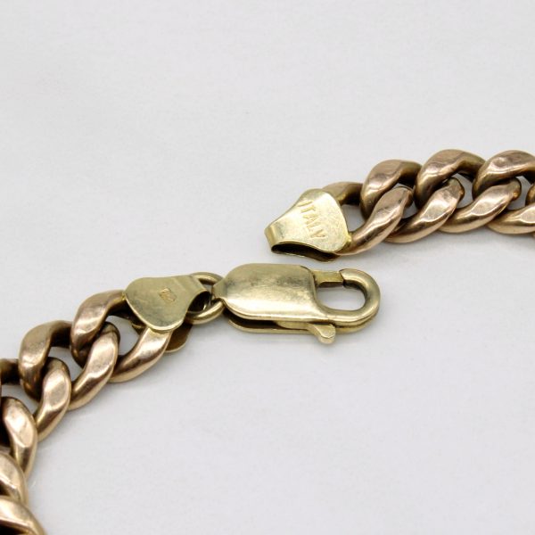 10k Yellow Gold Cuban Link Bracelet | 9  | Discount