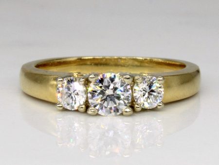 Birks  Three Stone Diamond Ring | 0.60ctw | SZ 5.75 | Supply