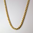 18k Yellow Gold Rope Chain | 28 | Online now