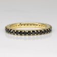 Black Diamond 14k Eternity Ring | 0.72ctw | SZ 5.25 | Supply