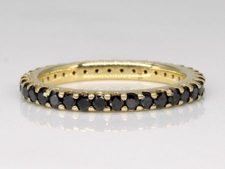 Black Diamond 14k Eternity Ring | 0.72ctw | SZ 5.25 | Supply