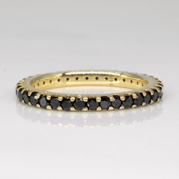 Black Diamond 14k Eternity Ring | 0.72ctw | SZ 5.25 | Supply