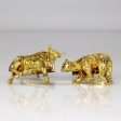 10k Yellow Gold Bull & Bear Cufflinks For Discount