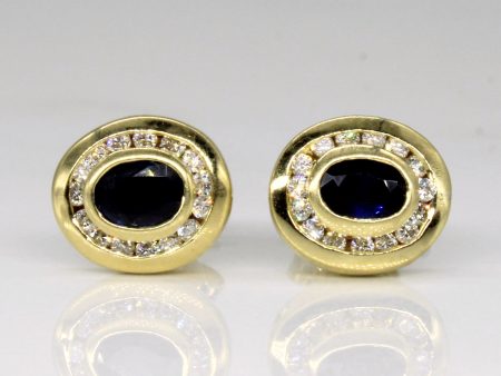 Sapphire & Diamond Earrings | 1.00ctw, 0.30ctw | on Sale