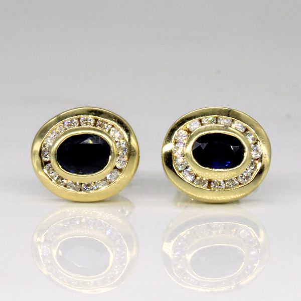 Sapphire & Diamond Earrings | 1.00ctw, 0.30ctw | on Sale