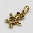 18k Yellow Gold Bear Pendant Fashion