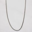 14k White Gold Oval Link Chain | 18  | on Sale