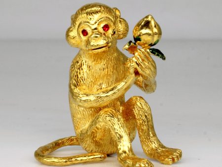 24k Yellow Gold Monkey Figurine Online