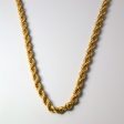 18k Yellow Gold Rope Chain | 20  | Cheap