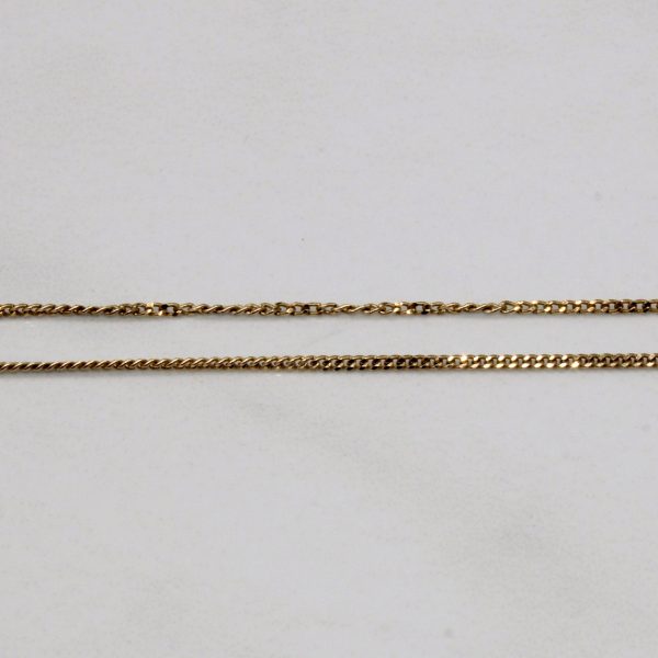 9k Yellow Gold Chain | 20  | Hot on Sale